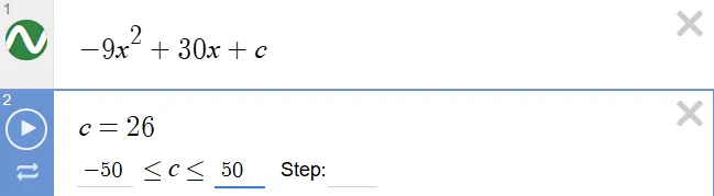 Type in a larger range. I'm using 50 to 50.
