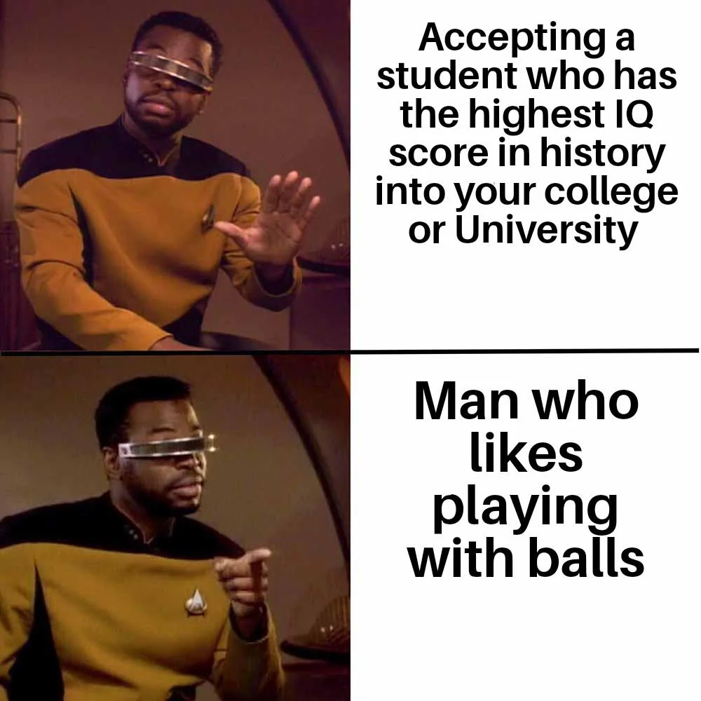 Meme depicting the oddities of how prestigious high school awards affect college admissions.