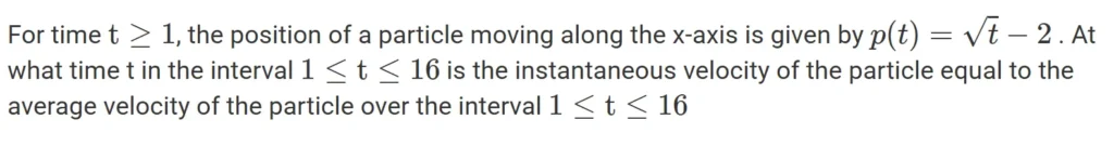 Question implying the use of the Mean Value Theorem.