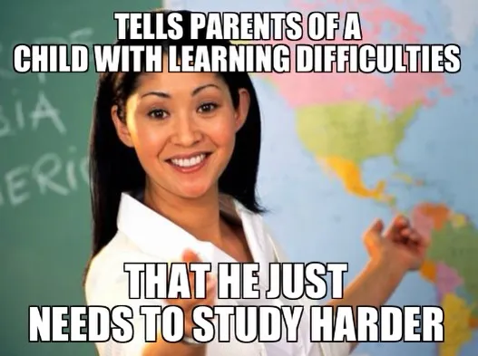 Meme showing people to "study harder."