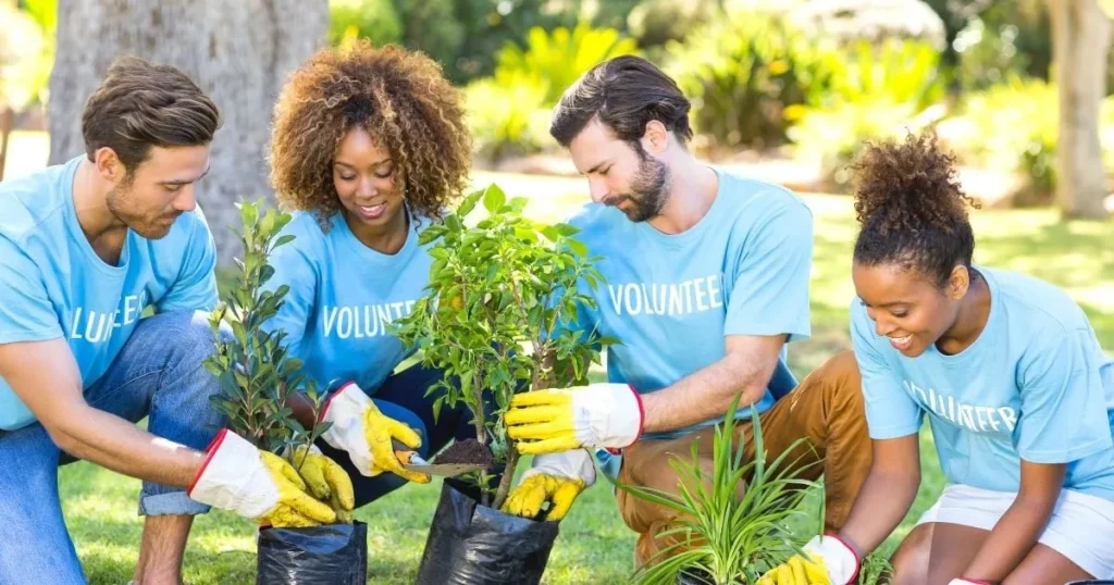 Community volunteering initiatives showing a meaningful summer habit that teens can pick up.